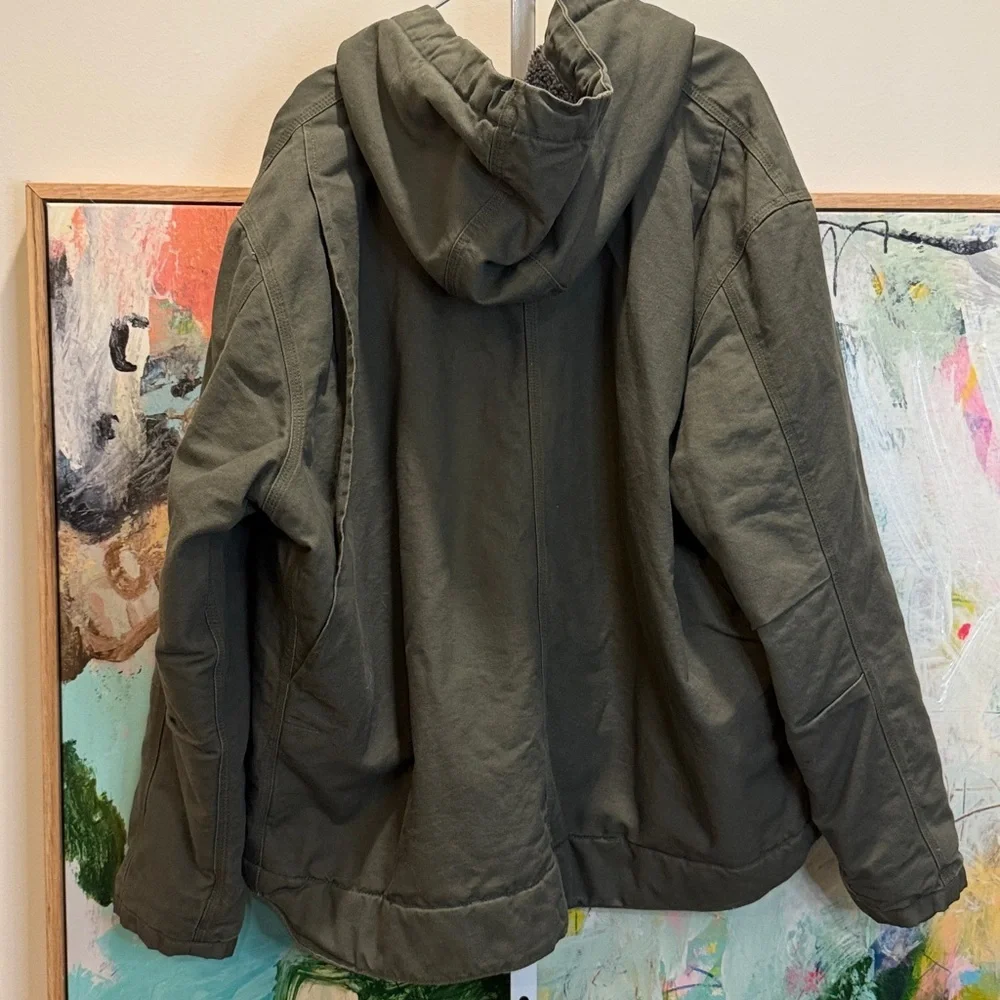 Carhartt MEN'S SHERPA-LINED UTILITY JACKET - RELAXED FIT - WASHED DUCK - Picture 8 of 8